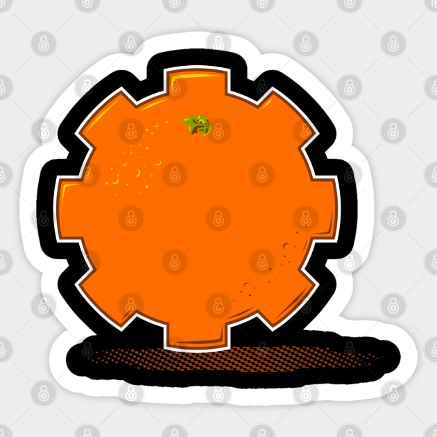 Clockwork Orange Sticker by synaptyx